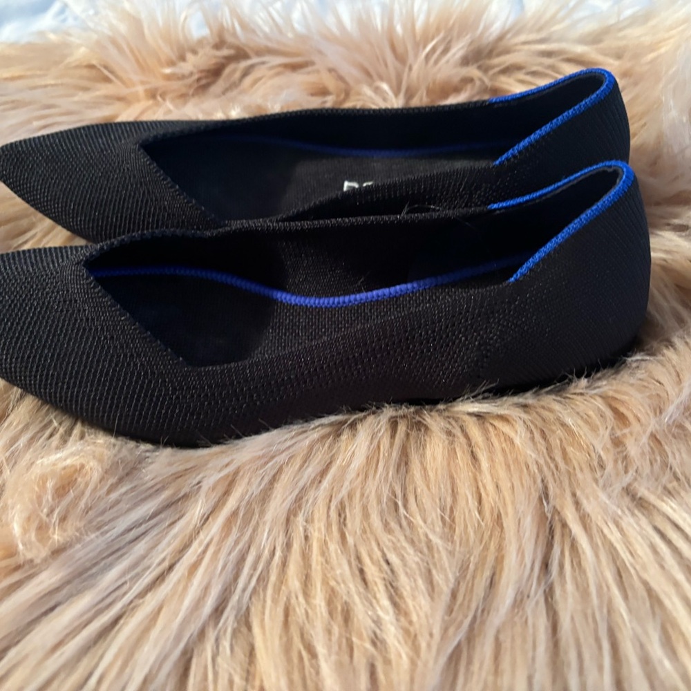 Rothy's Women's Black and Blue Flats - Picture 2 of 9